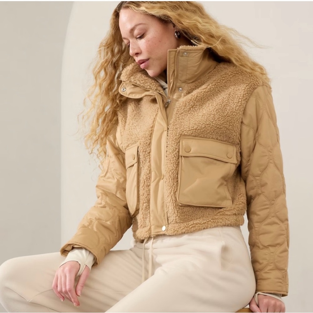 Athleta Fleece Hybrid Jacket